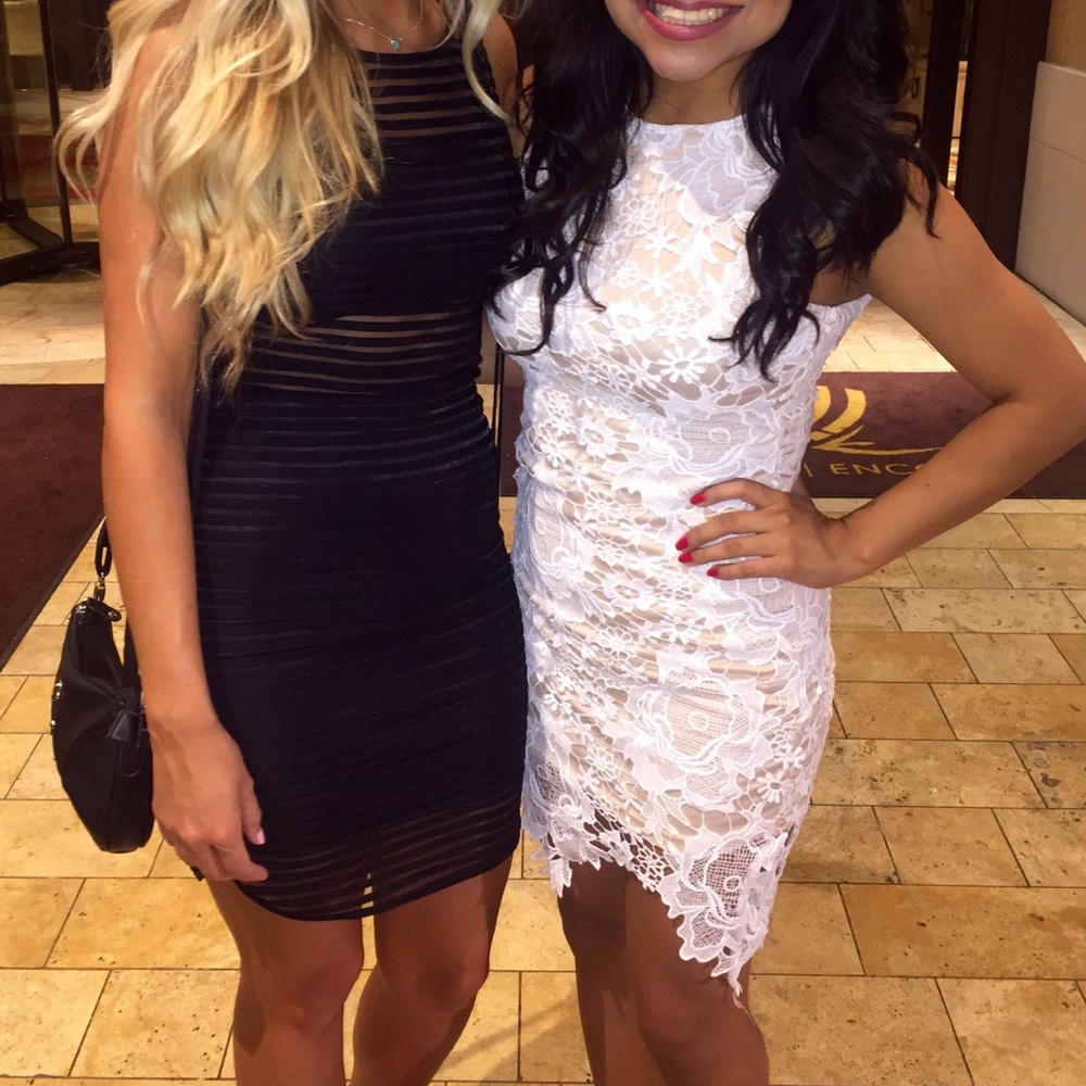 White lace dress
